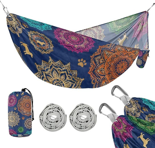 Retro Pet Camping Hammock Fabric for Outside Patio Garden