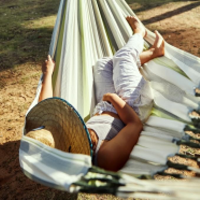LA SIESTA Brisa Classic Hammock, Handmade, Weather-Resistant, Tear-Resistant Hammock for Indoor & Outdoor Relaxation, Size-Double - Cedar