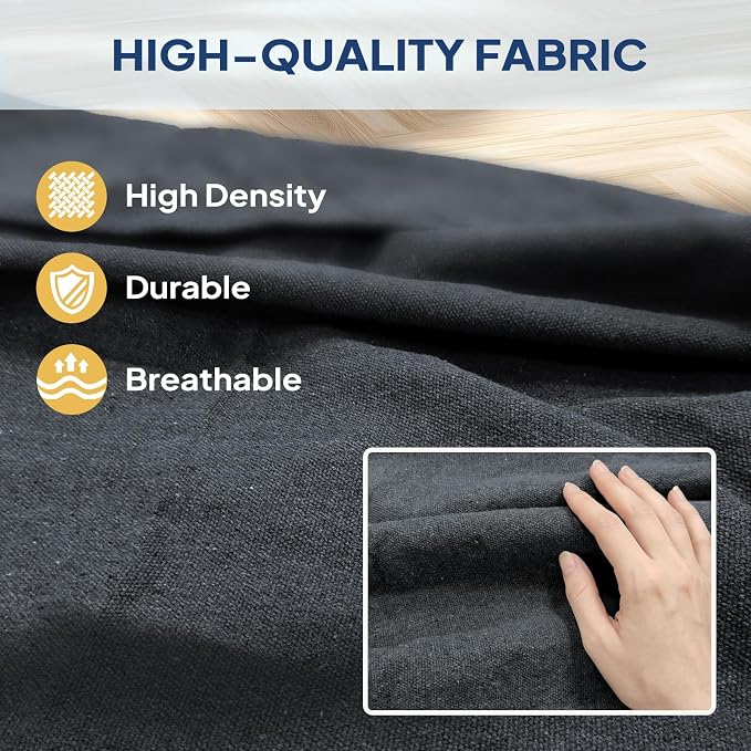 ANYOO Cotton Hammock Portable Camping Hammocks for Hanging Sturdy Garden Comfortable Fabric Hammock with Tree Straps Up to 660lbs with Travel Bag for Camping Outdoor/Indoor Patio Backyard