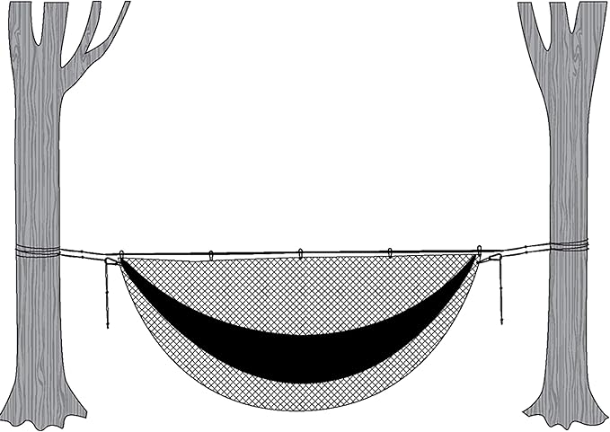 Snugpak Hammock Net, No-See-Um Mosquito Mesh, Vertical Zip Exit, Olive