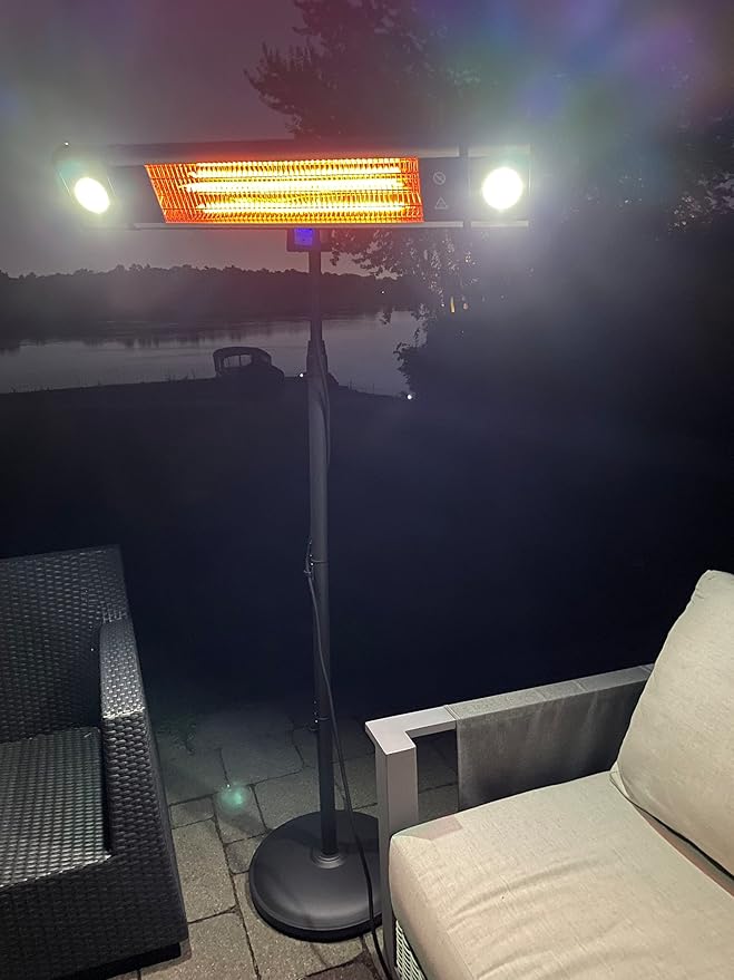 Ener-G+ EnerG+ Infrared Electric Outdoor Heater - Freestanding with LED & Remote