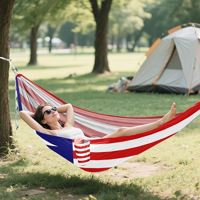 National Flag of Liberia Hammocks with Portabl Carry Bag Backyard Hammock for Indoor Outdoor Patio