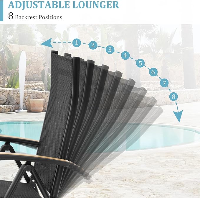 Outdoor Dining Set for 6, 70 Inch Outdoor Patio Table and Chairs Set with Waterproof, Patio Dining Sets for 6 with Armrest Chairs, All Weather Furniture for Patio Backyard Deck
