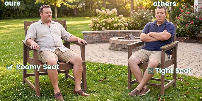 LOUNZY 11 Piece Patio Dining Set for 10, Outdoor Table and Chairs, Brown | 89.4“ table,Large family 10 person dining table set, eco-friendly HDPE, heat and moisture resistant for outdoor dining