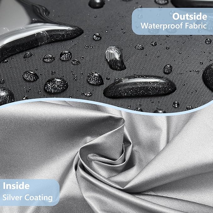 COSHNIBI Outdoor Papasan Rocking Chair Cover,Heavy Duty Waterproof Rocker Cover ,Fits for Rocking Chairs & Rattan Wicker Chairs-60"W x 43"D x 33"H