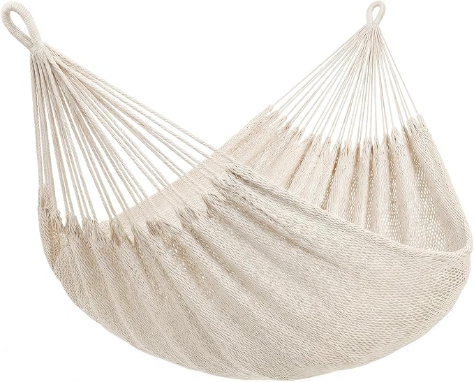 SUNCREAT Hammocks Hammock Without Stand, Tree Hammock for Outside, Beige
