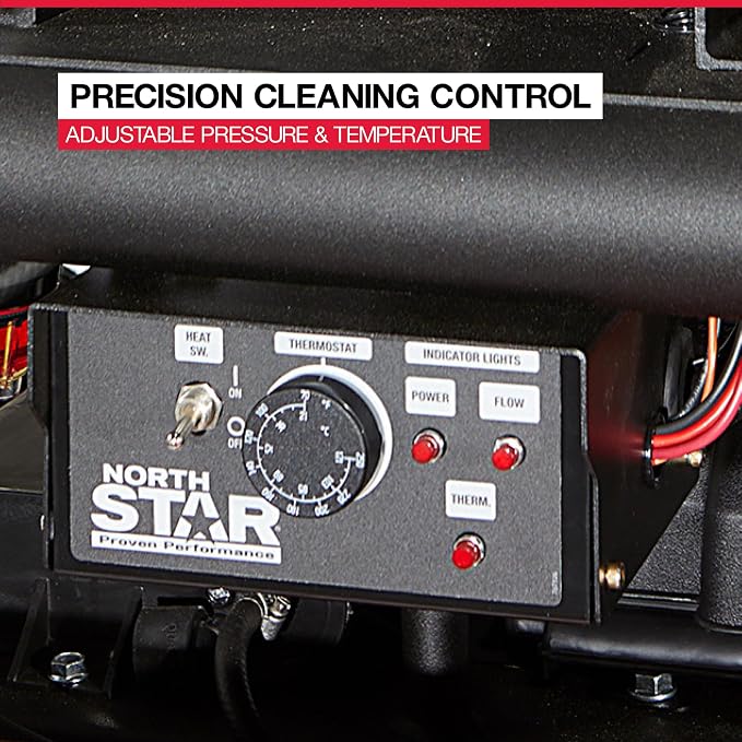 NorthStar Hot Water Commercial Pressure Washer Trailer with 2 Wands — 4000 PSI, 7.0 GPM, NorthStar Engine, 525-Gal. Water Tank