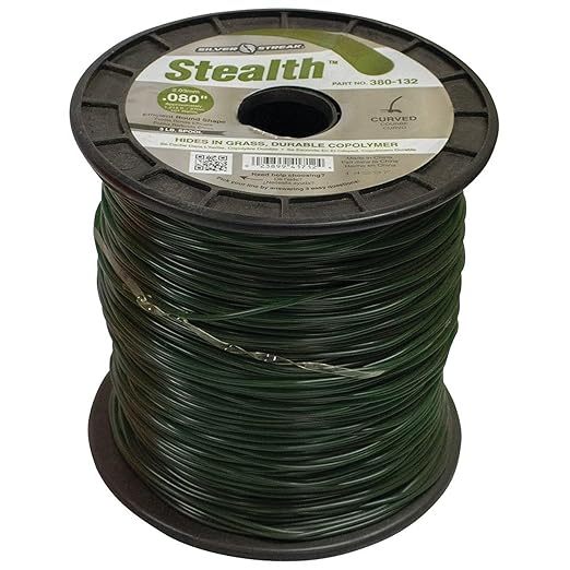 Stens Silver Streak Stealth Trimmer Line, 080 3 lb. Spool, ea, 1