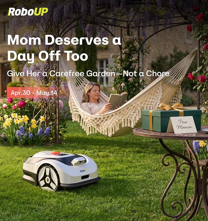 Raccoon 2 SE Wire Free Robot Lawn Mower, No RTK for Max. 0.15 Acre Lawn Area, 1.18"–3.15” Cutting Height, Intelligent AI Robotic Lawn Mower with 5Ah Fast-Charging Battery Robot Mower for Small Lawns