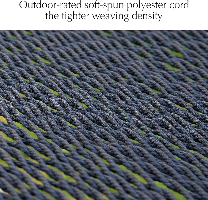 PNAEUT Double Rope Hammocks for Outside, Handwoven Double Caribbean Hammock with Spreader Bar for Outdoor Indoor, Max 600 lbs Capacity (Abyss)