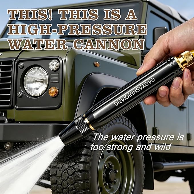 Home High Pressure Car Wash Water Gun, 2026 Upgraded Home High Pressure Car Wash Water Gun with Featuring A Powerful Nozzle,Multipurpose Car Washer Nozzle for Car Cleaning Garden Plant Watering