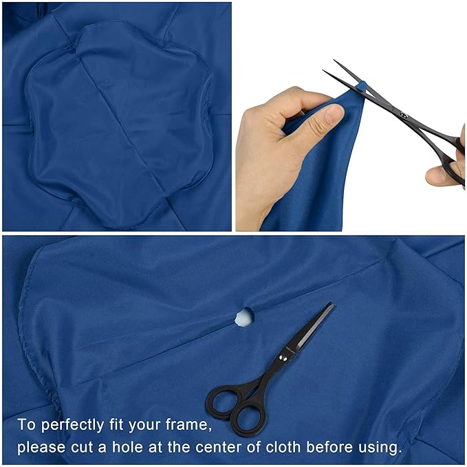 Yescom Patio Umbrella Replacement Outdoor Canopy Beach Backyard Market Table Top Cover