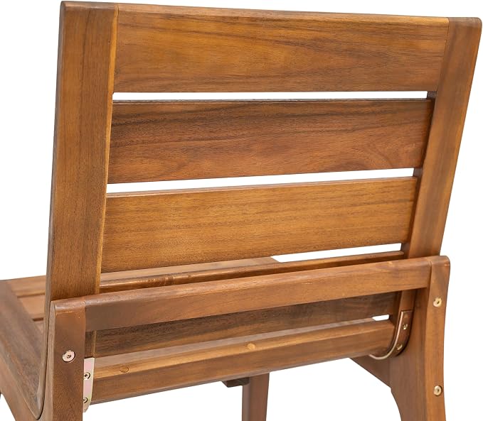 Christopher Knight Home 7 Piece Outdoor Dining Set, 69" Acacia Wood Patio Table with 6 Wooden Chairs, Teak Finish Solid Wood Dining Table Set for Backyard Garden Porch Deck