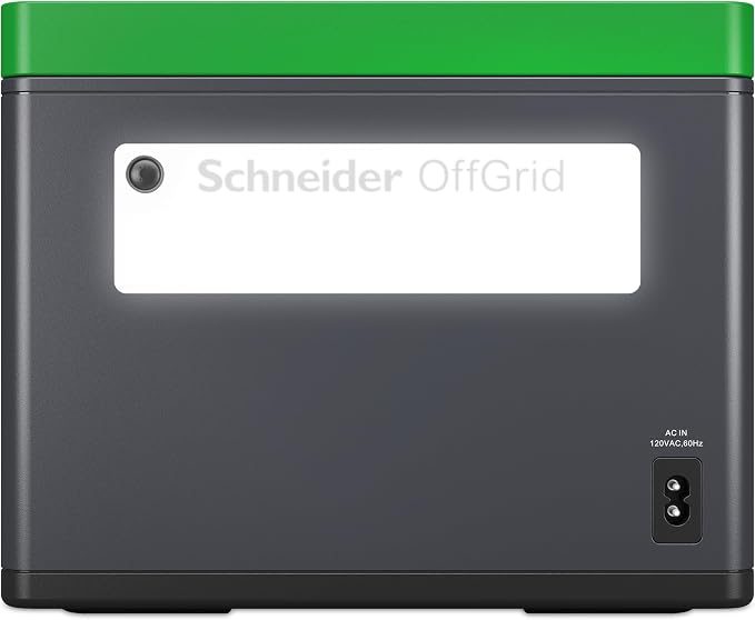 Schneider OffGrid 517Wh Portable Power Station, PPS500 Portable Solar Generator with Wireless Charging Pad, for Camping or Home