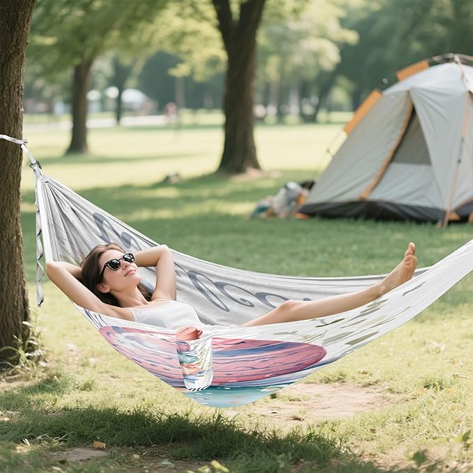 Hammocks for Outside Easter Eggs Camping Hammock Portable Hammocks with Tree Straps and Carry Bag Camping Accessories for Hiking Beach Outdoor
