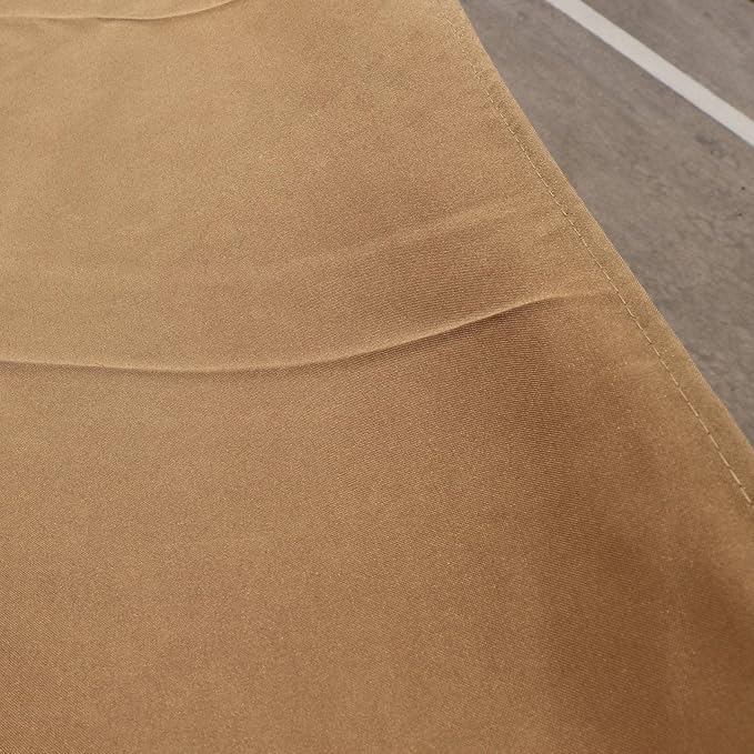 Rectangular Umbrella Canopy Replacement 6 Ribs, Fade Resistant Replacement Umbrella Canopy, Heavy Duty Polyester Fabric Outdoor Shade Canopy Cover for Market Table Cantilever Parasol Top Cover(Khaki)