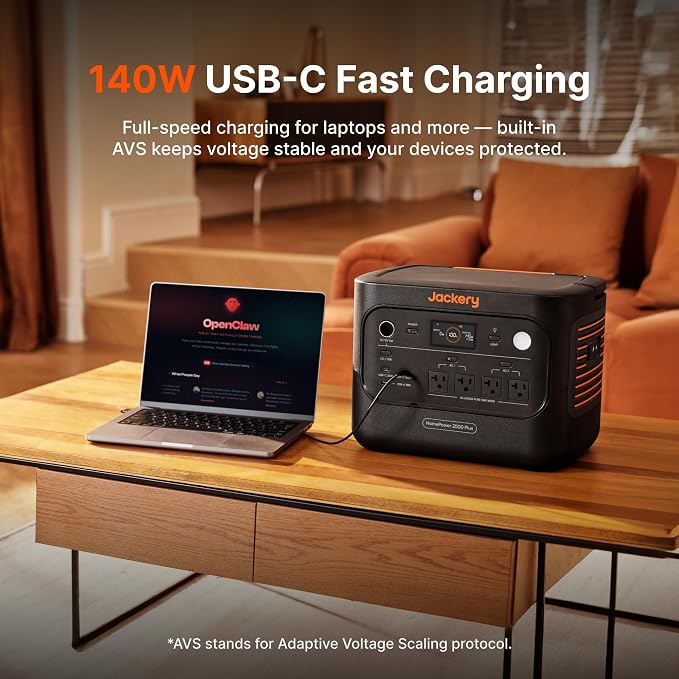 Jackery HomePower 2000 Plus v2 Portable Power Station with 2x 200W Solar Panels, 2200W AC Output, 2048Wh LFP Battery, Expandable to 12kWh, Essential Home Backup for Outages, Emergencies & RV