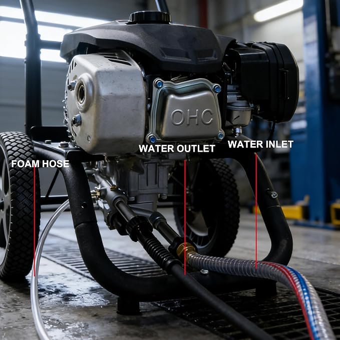 Hourleey 7/8" Shaft Vertical Pressure Washer Pump, 3000PSI 2.5GPM, Replacement Washer Pump, Compatible with Brute, Craftsman, Homelite