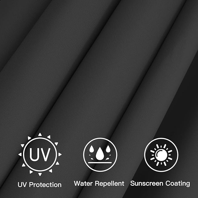 Sunnyglade 7.5ft Patio Umbrella Replacement Canopy Market Umbrella Top Outdoor Umbrella Canopy with 6 Ribs