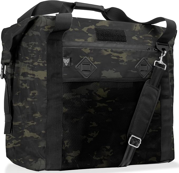 Xtreme Sight Line ~ AQUA G CUBƎ 100 Waterproof Faraday Bag for Medium to Large Generators and Electronics ~ Protects Against EMP/CME/EMF/RF ~ Diamond Form Faraday Lined Interior ~ Midnight Multicam