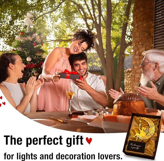 Fairy Garden Accessories – Solar Light Outdoor Statue for Yard, Lawn or Patio – Cute Metal Decoration for Garden Lovers