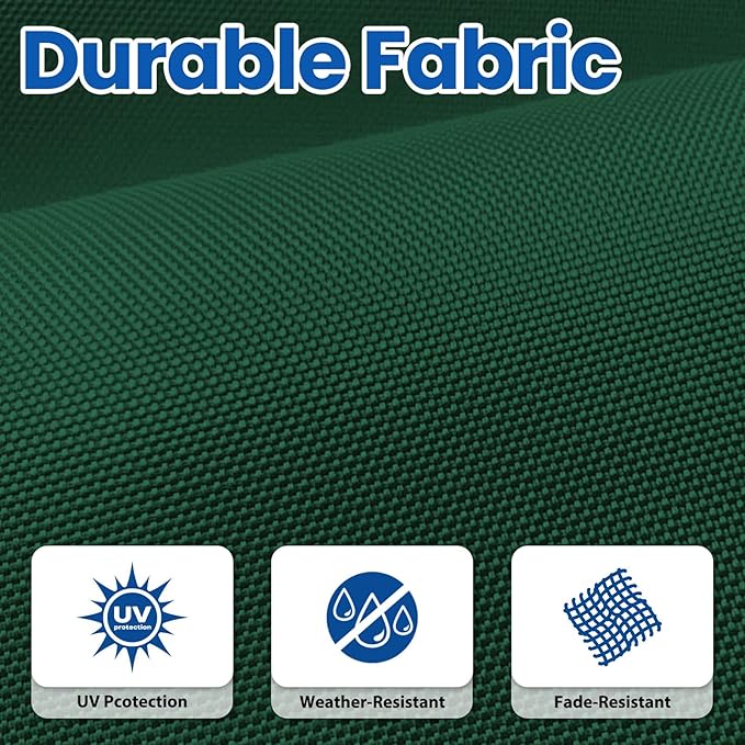 10FT Patio Umbrella, Outdoor Offset Cantilever Umbrella with Sturdy 8 Ribs, Easy Tilt Adjustment for Backyard Pool Garden,Green
