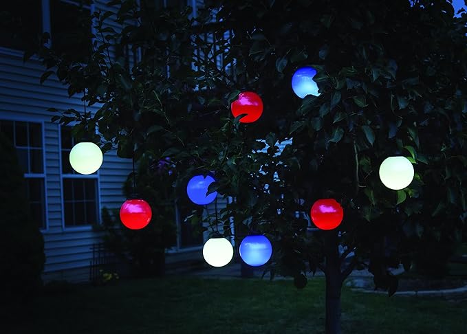 Xodus Innovations WP410 Battery Powered Summer Patio 5" Globe Light with Automatic On and Off, Blue