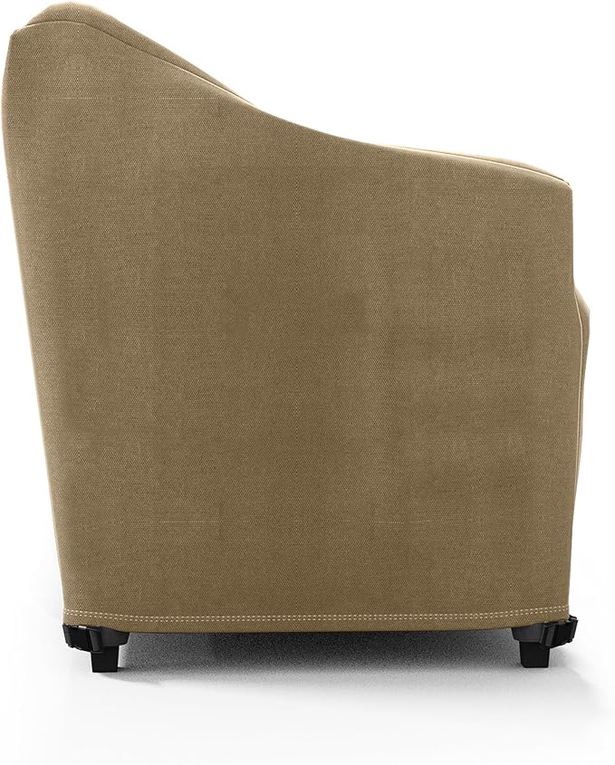 KHOMO GEAR Outdoor Couch Cover Patio Furniture Covers Waterproof Loveseat Cover Sofa Lounge Cover - Brown (88” x 32.5”x 33” - Wide)