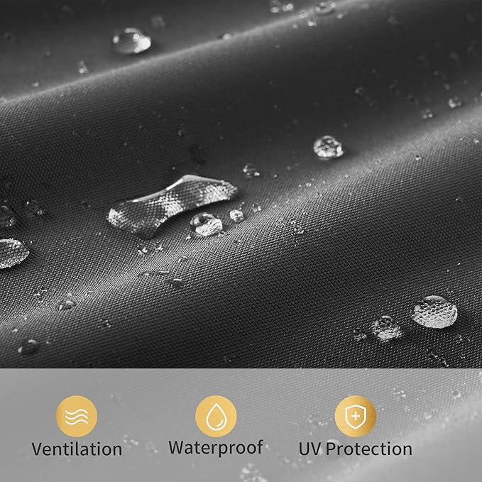 10 X 13 FT Cantilever Patio Umbrella with Led Lights Outdoor Rectangle Offset Large Double Top Heavy Duty Umbrellas with 360°Rotation for Pool Deck Backyard Garden, Gray