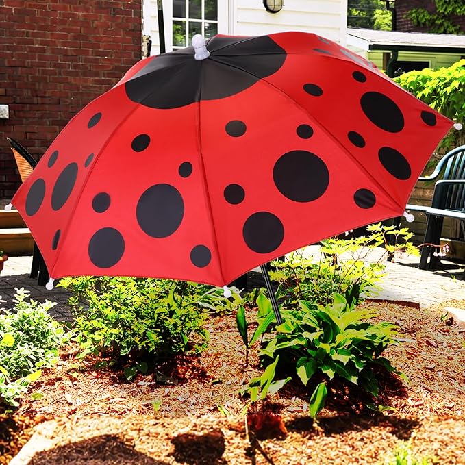 Plant Umbrellas for Outdoor Plants, Large Garden Plant Umbrella Shade Upgraded Adjustable Angle Height for Potted Plants Garden Beds