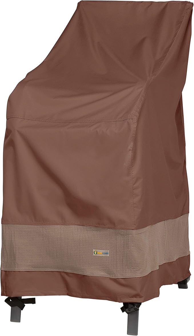 DUCKCOVERS Ultimate Waterproof 28 Inch Stackable Patio Chair Cover, Outdoor Chair Covers