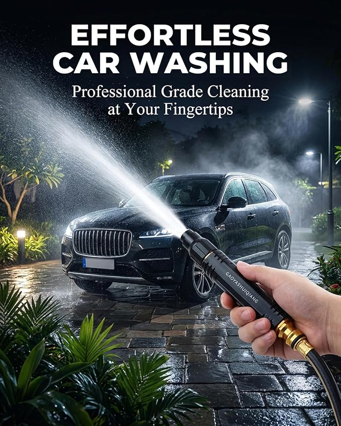 2026 Upgraded Home High Pressure Water Gun, Handheld Water Sprayer,Multi-Function Water Jet Nozzle,Featuring a Powerful Nozzle for Car,Garden,Yard,Plant and Vegetable Watering