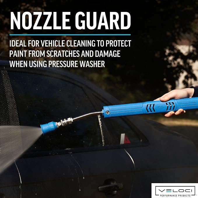 MTM Hydro Acqualine Pressure Washer Nozzle Guard Holder Tips Protector with 1/4” Quick Coupler Plug, 40 Degrees 2.5