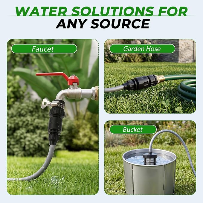 Cordless Portable Cleaning Tool with 2×4000mAh Batteries & Power Display, 6-in-1 Nozzle & 16.4FT Hose – Lightweight Handheld Power Cleaner for Car, Driveway, Garden, Patio, Fence