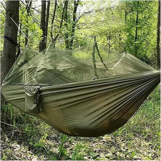 Hammocks, 2 Person Hammock Tent 2 Person Hammock with Net Mesh Design Outdoor Must-Haves for Backpacking Hiking Beach Patio Camping,for Outside