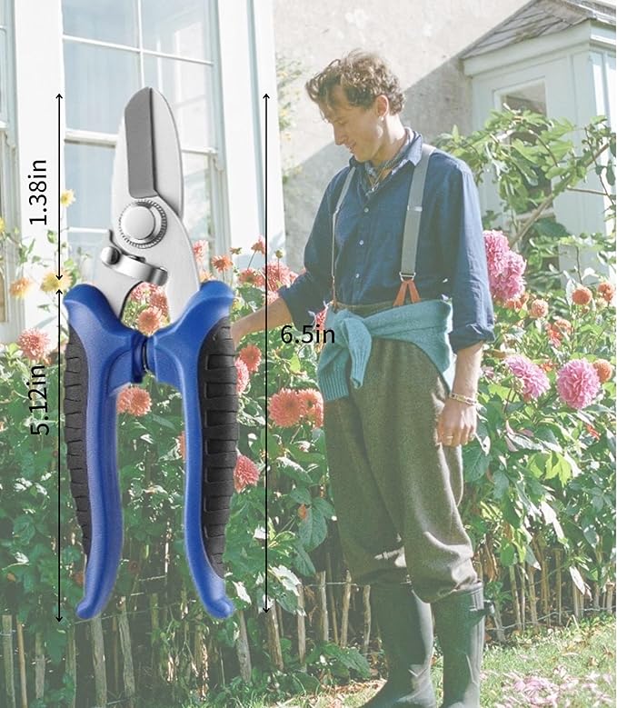 Professional Pruning Shears, Garden Stainless Steel Shears, Gardening Shears, Scissors, Garden Clippers, Pruning Snips, Pruning Shears for Gardening Tools