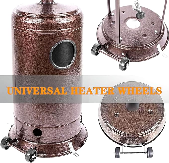Outdoor Patio Heater Propane Universal Patio Heater Wheel Kit Pati o H eater Replacement Parts outdoor Heaters for Heater Propane Easy to Move/Install