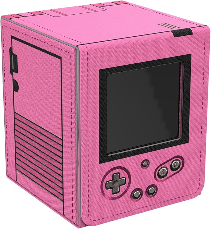 Realm Boy Pink - TCG/MTG 100+ Card Window Deck Box (Fits Top Loaders)