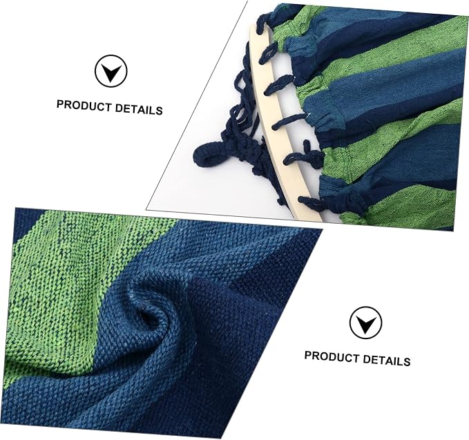 Garden Widened Canvas Hammock Portable Swing for Outdoor Travel Camping and Hiking Thickened Design Easy Setup and Comfortable Use