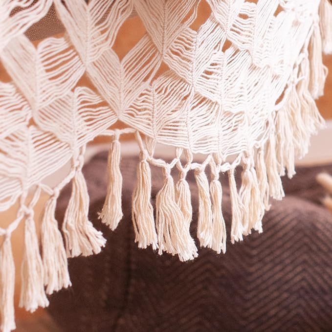 LA SIESTA® - XL King Bossanova Brazilian Hammock - Luxurious Comfort, Organic Cotton Handmade in Brazil - Boho Hammock, Macrame Hammock - Extra-Wide Indoor Hammock Bed for Relaxation - Muscade