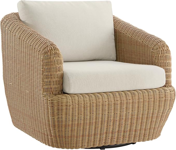 CHITA 7 Pieces Patio Wicker Furniture Set, Outdoor Rattan Bistro Set with Removable Thickened Cushions, Fully Assembled