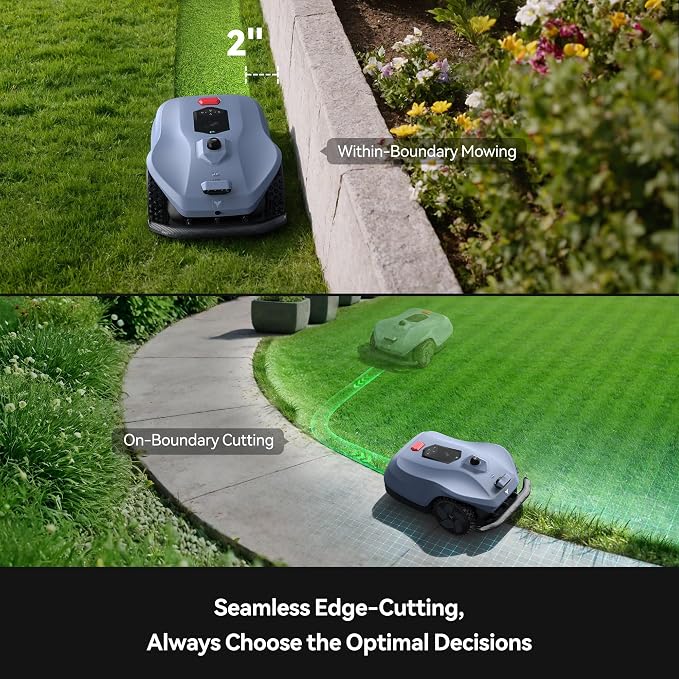 Neomow X2 Pro Auto-Mapping Robot Lawn Mower, Perimeter Wire Free for 1.5 Acres, 360° 3D LiDAR + Triple Vision AI Obstacle Avoidance, No RTK Antenna, IPX6, 4G App Control, GPS Anti-Theft, 17.5Ah