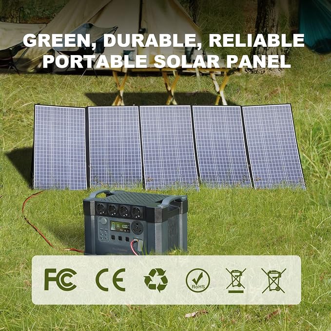 ALLPOWERS S2000 Pro Portable Power Station with SP037 400W Solar Panel, 2700W (AC+DC)/100W USB-C Output 1451Wh MPPT Solar Generator, 1.5 Hr Fast Charge Solar Backup Power for Home RV Outdoor Camping