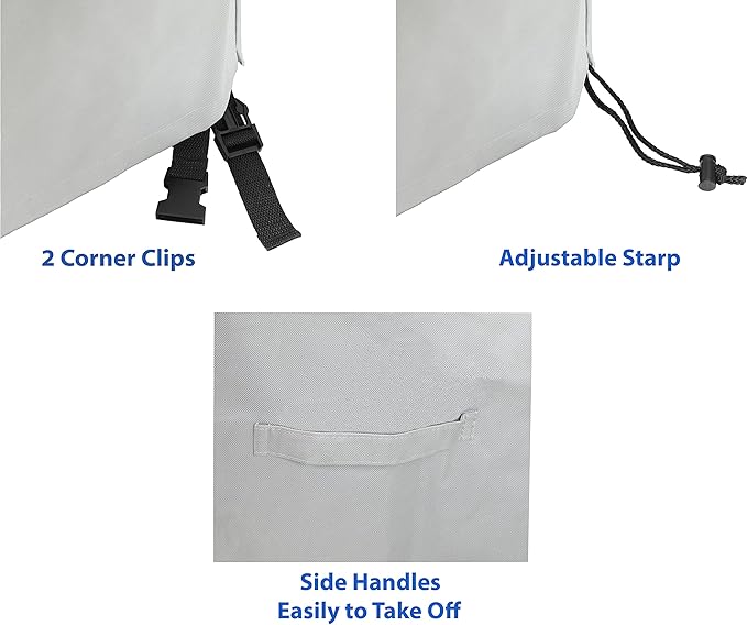 Simple Houseware Patio L-Shaped Left-Facing Sectional Sofa Cover Waterproof, 600D Heavy Duty, 83" x 104"