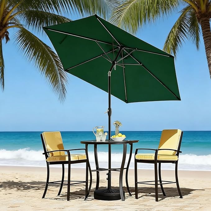 Patio Umbrella Replacement Canopy 6/8 Ribs,7.5ft/9ft/10ft Outdoor Umbrella Replacements,Market Umbrella Top,Outdoor Table Umbrella Canopy For Backyard Garden Courtyard Pool
