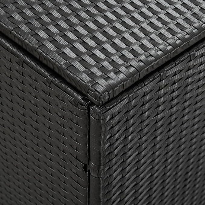 Gecheer Large Garden Storage Box, Durable Weatherproof Outdoor Storage Solution with Spacious Design, Polyethylene Rattan Material for Patio, Deck, or Balcony