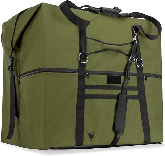 Xtreme Sight Line ~ G CUBƎ 450 Faraday Bag for Large Generators and Electronics ~ Protects Against EMP/CME/EMF/RF ~ Diamond Form Farday Lined Interior ~ OD Green