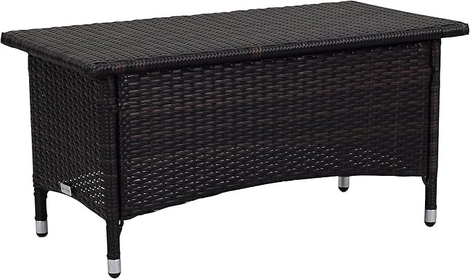 Safavieh Outdoor Collection Figueroa Brown and Sand 4-Piece Patio Set