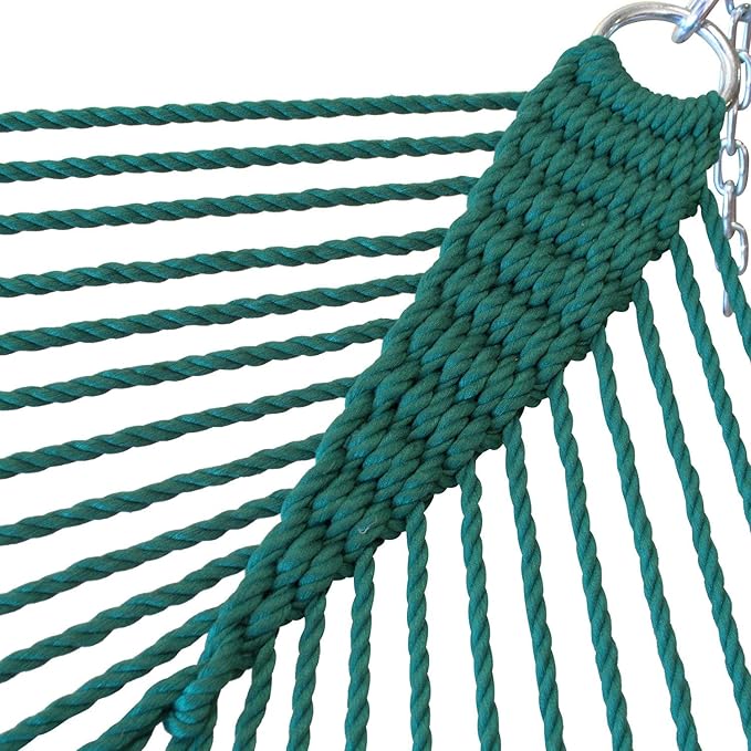 Jumbo Caribbean Hammock - 55 Inch - Soft-Spun Polyester - Green