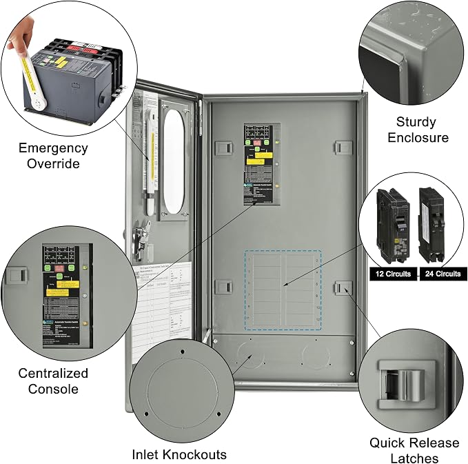 Nature’s Generator Mygrid Lithium 10K Solar Generator with 50A Automatic Transfer Switch